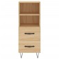 vidaXL Highboard Sonoma-Eiche 34,5x34x180 cm Holzwerkstoff vidaXL Highboard Sonoma-Eiche 34,5x34x180 cm Holzwerkstoff