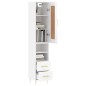 vidaXL Highboard Hochglanz-Weiß 34,5x34x180 cm Holzwerkstoff vidaXL Highboard Hochglanz-Weiß 34,5x34x180 cm Holzwerkstoff