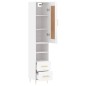 vidaXL Highboard Hochglanz-Weiß 34,5x34x180 cm Holzwerkstoff vidaXL Highboard Hochglanz-Weiß 34,5x34x180 cm Holzwerkstoff