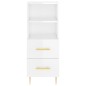 vidaXL Highboard Hochglanz-Weiß 34,5x34x180 cm Holzwerkstoff vidaXL Highboard Hochglanz-Weiß 34,5x34x180 cm Holzwerkstoff