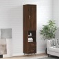 vidaXL Highboard Braun Eichen-Optik 34,5x34x180 cm Holzwerkstoff vidaXL Highboard Braun Eichen-Optik 34,5x34x180 cm Holzwerkstoff