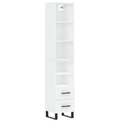 vidaXL Highboard Weiß 34,5x34x180 cm Holzwerkstoff