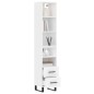 vidaXL Highboard Weiß 34,5x34x180 cm Holzwerkstoff vidaXL Highboard Weiß 34,5x34x180 cm Holzwerkstoff
