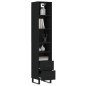 vidaXL Highboard Schwarz 34,5x34x180 cm Holzwerkstoff vidaXL Highboard Schwarz 34,5x34x180 cm Holzwerkstoff