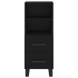 vidaXL Highboard Schwarz 34,5x34x180 cm Holzwerkstoff vidaXL Highboard Schwarz 34,5x34x180 cm Holzwerkstoff