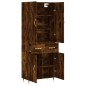 Highboard Räuchereiche 69,5x34x180 cm Holzwerkstoff Highboard Räuchereiche 69,5x34x180 cm Holzwerkstoff