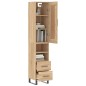 vidaXL Highboard Sonoma-Eiche 34,5x34x180 cm Holzwerkstoff vidaXL Highboard Sonoma-Eiche 34,5x34x180 cm Holzwerkstoff