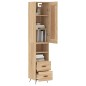 vidaXL Highboard Sonoma-Eiche 34,5x34x180 cm Holzwerkstoff vidaXL Highboard Sonoma-Eiche 34,5x34x180 cm Holzwerkstoff