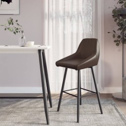 Barhocker Dunkelbraun Kunstleder