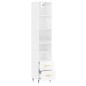 vidaXL Highboard Hochglanz-Weiß 34,5x34x180 cm Holzwerkstoff vidaXL Highboard Hochglanz-Weiß 34,5x34x180 cm Holzwerkstoff