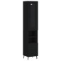 vidaXL Highboard Schwarz 34,5x34x180 cm Holzwerkstoff vidaXL Highboard Schwarz 34,5x34x180 cm Holzwerkstoff
