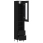 vidaXL Highboard Schwarz 34,5x34x180 cm Holzwerkstoff vidaXL Highboard Schwarz 34,5x34x180 cm Holzwerkstoff