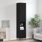vidaXL Highboard Schwarz 34,5x34x180 cm Holzwerkstoff vidaXL Highboard Schwarz 34,5x34x180 cm Holzwerkstoff