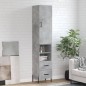 vidaXL Highboard Betongrau 34,5x34x180 cm Holzwerkstoff vidaXL Highboard Betongrau 34,5x34x180 cm Holzwerkstoff