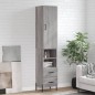 vidaXL Highboard Grau Sonoma 34,5x34x180 cm Holzwerkstoff vidaXL Highboard Grau Sonoma 34,5x34x180 cm Holzwerkstoff