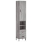 vidaXL Highboard Grau Sonoma 34,5x34x180 cm Holzwerkstoff vidaXL Highboard Grau Sonoma 34,5x34x180 cm Holzwerkstoff