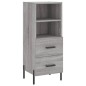 vidaXL Highboard Grau Sonoma 34,5x34x180 cm Holzwerkstoff vidaXL Highboard Grau Sonoma 34,5x34x180 cm Holzwerkstoff