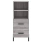 vidaXL Highboard Grau Sonoma 34,5x34x180 cm Holzwerkstoff vidaXL Highboard Grau Sonoma 34,5x34x180 cm Holzwerkstoff