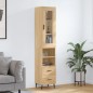 vidaXL Highboard Sonoma-Eiche 34,5x34x180 cm Holzwerkstoff vidaXL Highboard Sonoma-Eiche 34,5x34x180 cm Holzwerkstoff