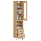 vidaXL Highboard Sonoma-Eiche 34,5x34x180 cm Holzwerkstoff vidaXL Highboard Sonoma-Eiche 34,5x34x180 cm Holzwerkstoff