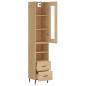 vidaXL Highboard Sonoma-Eiche 34,5x34x180 cm Holzwerkstoff vidaXL Highboard Sonoma-Eiche 34,5x34x180 cm Holzwerkstoff