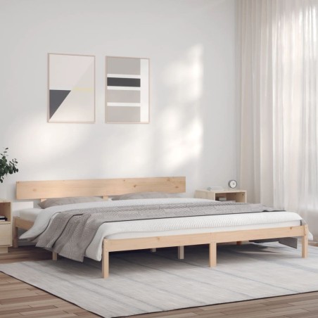 vidaXL Massivholzbett 200x200 cm Kiefer