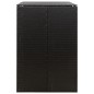 vidaXL Mülltonnenbox für 2 Tonnen Schwarz 140x80x117 cm Poly Rattan vidaXL Mülltonnenbox für 2 Tonnen Schwarz 140x80x117 cm Poly Rattan