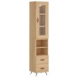 vidaXL Highboard Sonoma-Eiche 34,5x34x180 cm Holzwerkstoff vidaXL Highboard Sonoma-Eiche 34,5x34x180 cm Holzwerkstoff