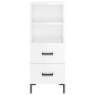 vidaXL Highboard Hochglanz-Weiß 34,5x34x180 cm Holzwerkstoff vidaXL Highboard Hochglanz-Weiß 34,5x34x180 cm Holzwerkstoff