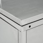vidaXL Mülltonnenbox für 3 Tonnen 240 L Edelstahl vidaXL Mülltonnenbox für 3 Tonnen 240 L Edelstahl