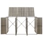 vidaXL Mülltonnenbox für 3 Tonnen Grau 207x80x117 cm Poly Rattan vidaXL Mülltonnenbox für 3 Tonnen Grau 207x80x117 cm Poly Rattan