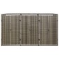 vidaXL Mülltonnenbox für 3 Tonnen Grau 207x80x117 cm Poly Rattan vidaXL Mülltonnenbox für 3 Tonnen Grau 207x80x117 cm Poly Rattan