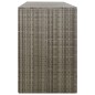 vidaXL Mülltonnenbox für 3 Tonnen Grau 207x80x117 cm Poly Rattan vidaXL Mülltonnenbox für 3 Tonnen Grau 207x80x117 cm Poly Rattan