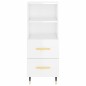 vidaXL Highboard Hochglanz-Weiß 34,5x34x180 cm Holzwerkstoff vidaXL Highboard Hochglanz-Weiß 34,5x34x180 cm Holzwerkstoff