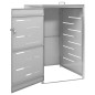 vidaXL Mülltonnenbox für 1 Tonne 69x77,5x112,5 cm Edelstahl vidaXL Mülltonnenbox für 1 Tonne 69x77,5x112,5 cm Edelstahl