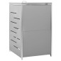 vidaXL Mülltonnenbox für 1 Tonne 69x77,5x112,5 cm Edelstahl vidaXL Mülltonnenbox für 1 Tonne 69x77,5x112,5 cm Edelstahl