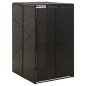 vidaXL Mülltonnenbox für 1 Tonne Schwarz 70x80x117 cm Poly Rattan vidaXL Mülltonnenbox für 1 Tonne Schwarz 70x80x117 cm Poly Rattan