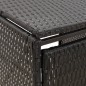 vidaXL Mülltonnenbox für 1 Tonne Schwarz 70x80x117 cm Poly Rattan vidaXL Mülltonnenbox für 1 Tonne Schwarz 70x80x117 cm Poly Rattan