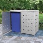 vidaXL Mülltonnenbox für 2 Tonnen 240 L Edelstahl vidaXL Mülltonnenbox für 2 Tonnen 240 L Edelstahl