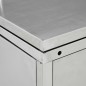 vidaXL Mülltonnenbox für 2 Tonnen 240 L Edelstahl vidaXL Mülltonnenbox für 2 Tonnen 240 L Edelstahl