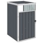 vidaXL Mülltonnenbox Grau 72×81×121 cm Stahl vidaXL Mülltonnenbox Grau 72×81×121 cm Stahl