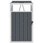 vidaXL Mülltonnenbox Grau 72×81×121 cm Stahl vidaXL Mülltonnenbox Grau 72×81×121 cm Stahl