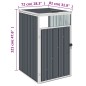 vidaXL Mülltonnenbox Grau 72×81×121 cm Stahl vidaXL Mülltonnenbox Grau 72×81×121 cm Stahl
