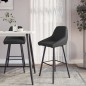 Barhocker 2 Stk. Grau Kunstleder Barhocker 2 Stk. Grau Kunstleder