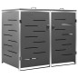 vidaXL Mülltonnenbox für 2 Tonnen 138x77,5x112,5 cm Edelstahl vidaXL Mülltonnenbox für 2 Tonnen 138x77,5x112,5 cm Edelstahl