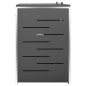 vidaXL Mülltonnenbox für 2 Tonnen 138x77,5x112,5 cm Edelstahl vidaXL Mülltonnenbox für 2 Tonnen 138x77,5x112,5 cm Edelstahl