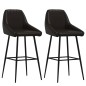 Barhocker 2 Stk. Grau Kunstleder Barhocker 2 Stk. Grau Kunstleder