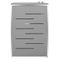 vidaXL Mülltonnenbox für 2 Tonnen 138x77,5x115,5 cm Edelstahl vidaXL Mülltonnenbox für 2 Tonnen 138x77,5x115,5 cm Edelstahl