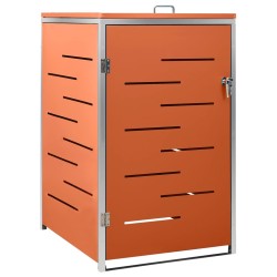 vidaXL Mülltonnenbox für 1 Tonne 69x77,5x115 cm Edelstahl