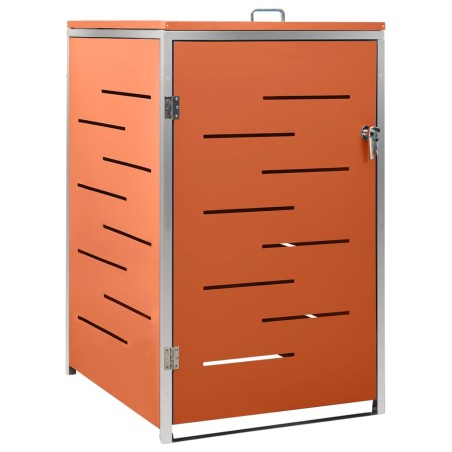 vidaXL Mülltonnenbox für 1 Tonne 69x77,5x115 cm Edelstahl